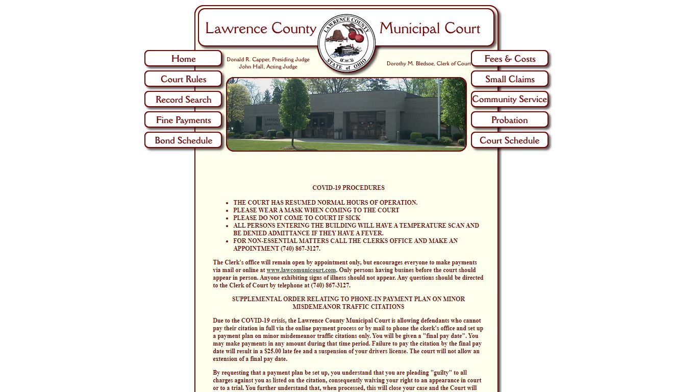 Home - Lawrence County Municipal Court
